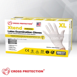XTEND Latex Examination Gloves - Powdered